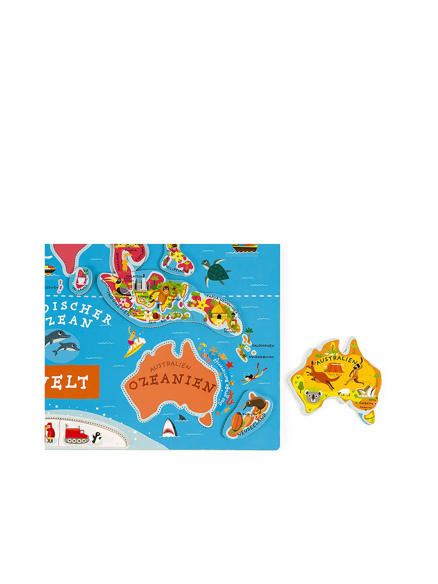 JANOD | Magnetische Landkarte - Die Welt | 
